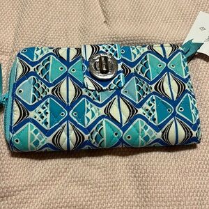 Vera Bradley Go Fish Blue Wallet NWT